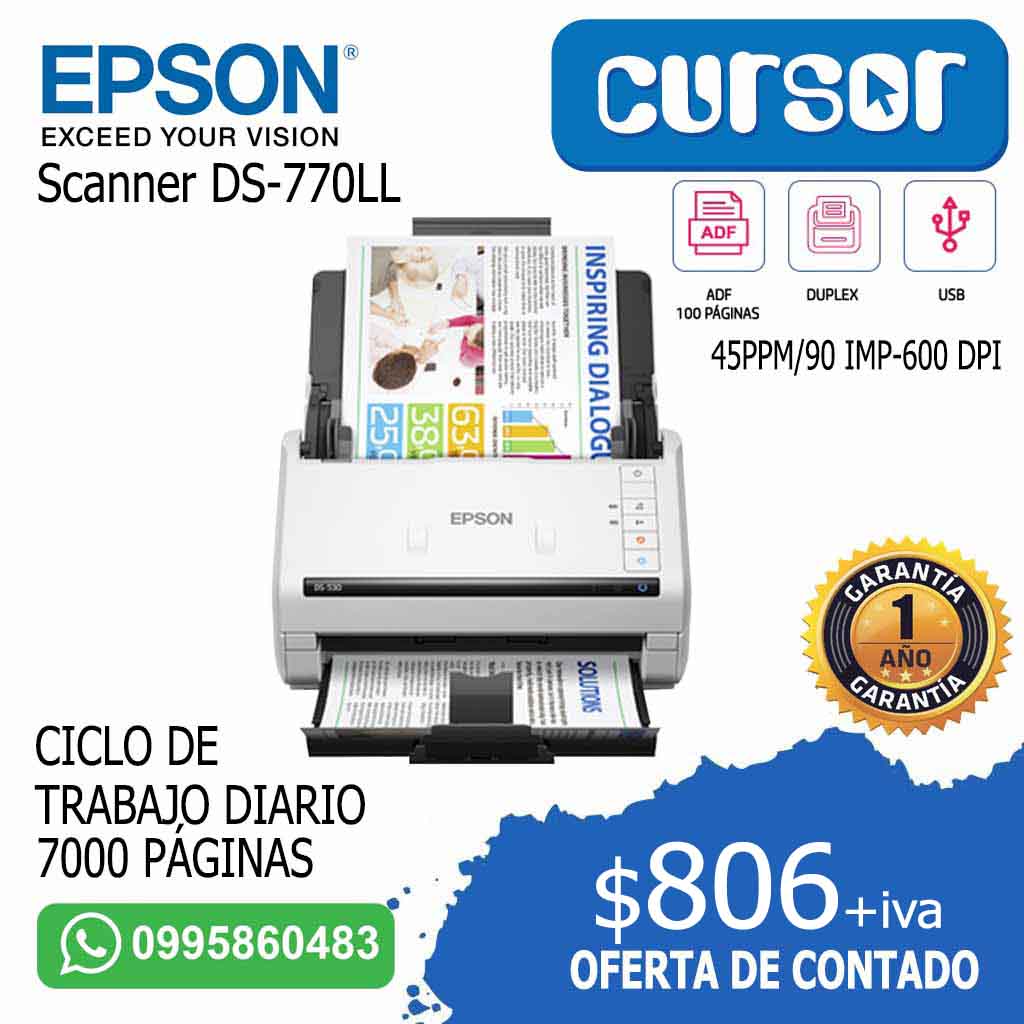 Escaner De Documentos Epson Workforce Ds-530 con Ofertas en